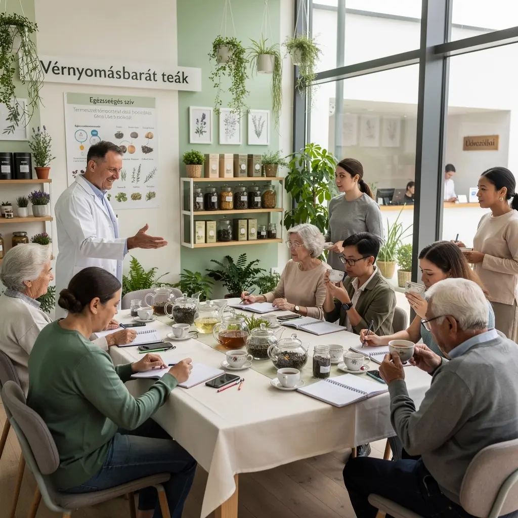 Kellemes teázási pillanat, ahol a tea mellett egy egészséges snack is látható.