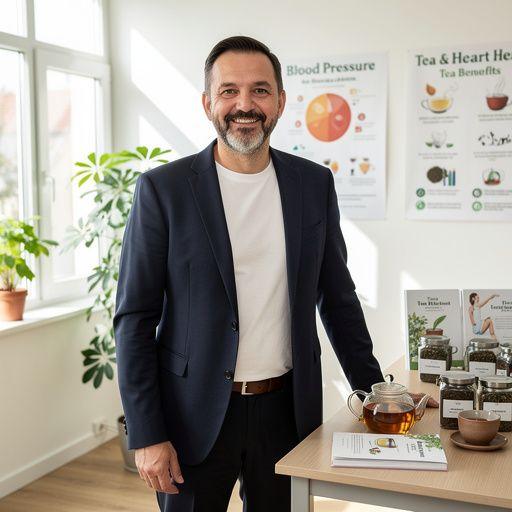 Két csésze gyógytea, az egyik mellett gyógynövények és fűszerek.